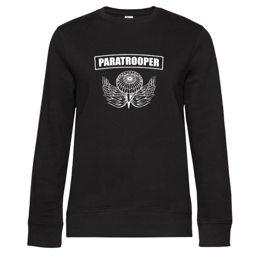 Paratrooper Fallschirmjäger Falli Symbol Sweat Frauen Queen Crew Neck