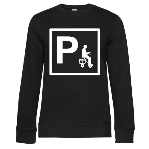 Parken mit Rollator 2 Sweat Frauen Queen Crew Neck