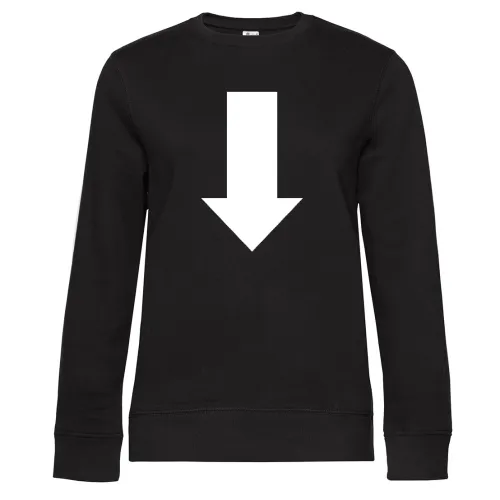 Pfeil nach unten Sweat Frauen Queen Crew Neck