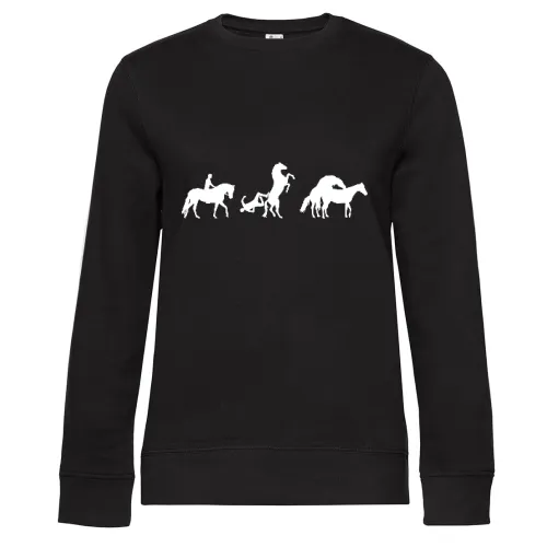 Pferdeverkehr Evolution Sweat Frauen Queen Crew Neck