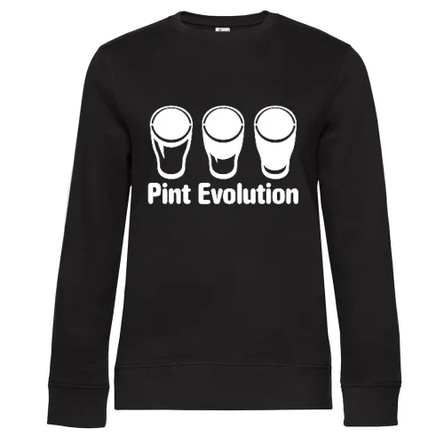 Pint Evolution - Bierglas Sweat Frauen Queen Crew Neck