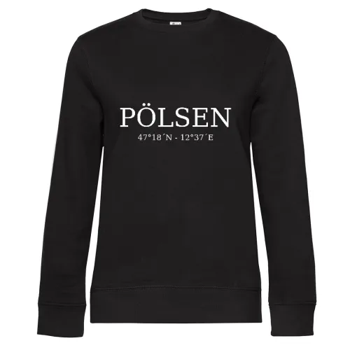 Pölsen Koordinaten Sweat Frauen Queen Crew Neck