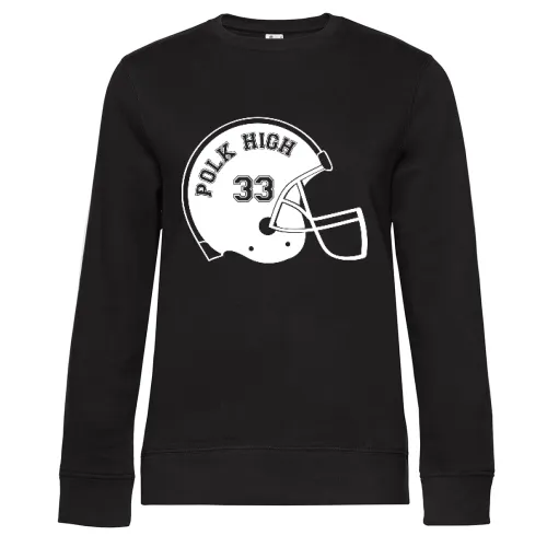 POLK HIGH Footballhelm Sweat Frauen Queen Crew Neck
