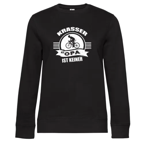 Radfahrer Großvater Krasser Opa MTB Biker Geschenk Sweat Frauen Queen Crew Neck