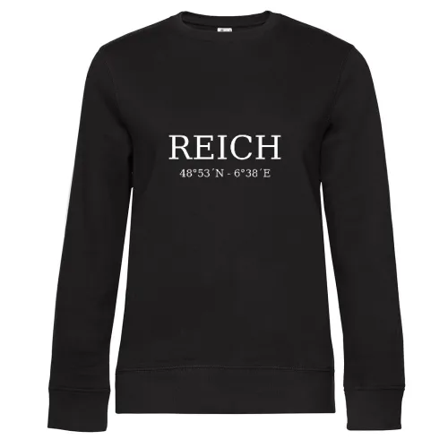 Reich Koordinaten Sweat Frauen Queen Crew Neck