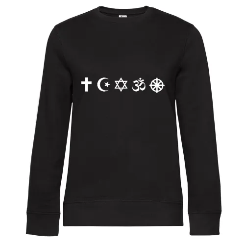Religionen Symbole Frauen Sweat