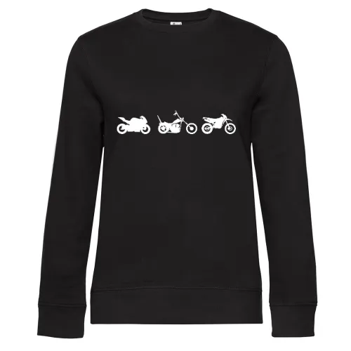 Rennmotorrad Chopper Enduro Cross Frauen Sweat Rennmotorrad Chopper Enduro Cross Sweat