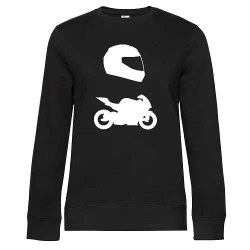 Rennmotorrad mit Helm Sweat
