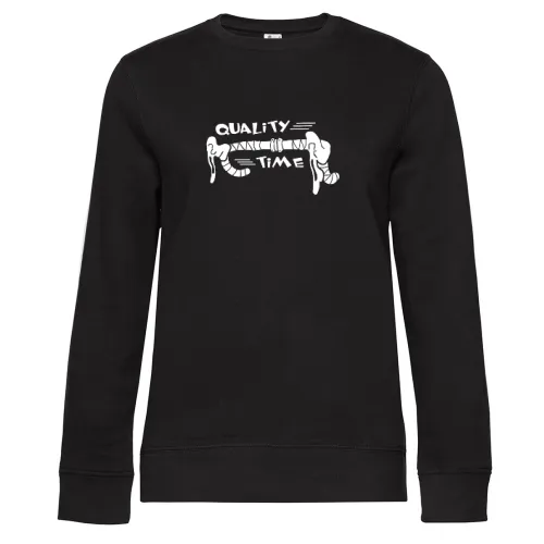 Rennrad Quality Time - Radfahrer Roadbike Lenker Sweat Frauen Queen Crew Neck