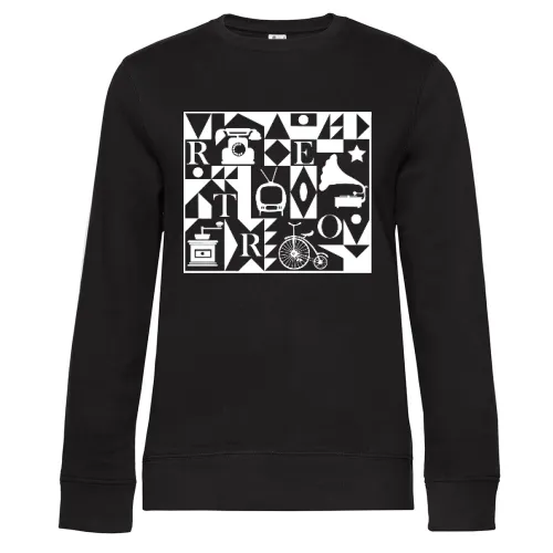 Retro Sweat Frauen Queen Crew Neck