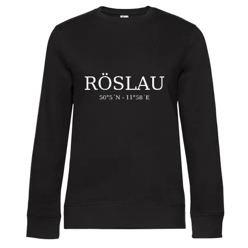 Röslau Koordinaten Frauen Sweat Röslau Koordinaten Sweat