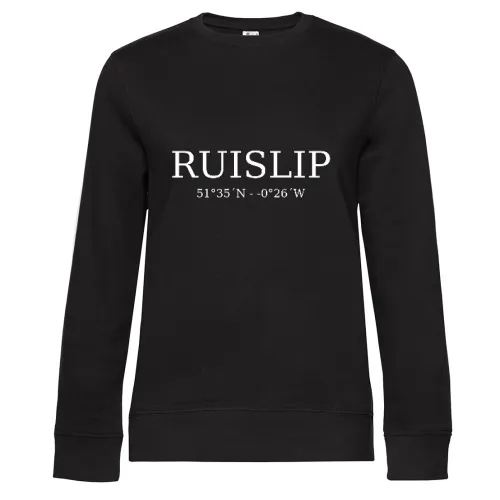 Ruislip Koordinaten Sweat Frauen Queen Crew Neck