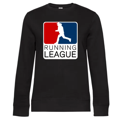 Running League Platzsturm Liga Fussball Sweat Frauen Queen Crew Neck
