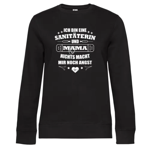 Sanitäter Mama Nichts Macht Mir Noch Angst Sani Sweat Frauen Queen Crew Neck