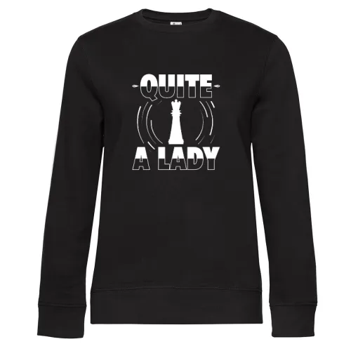 Schach Quite A Lady Schachspieler Dame Schachmatt Frauen Sweat