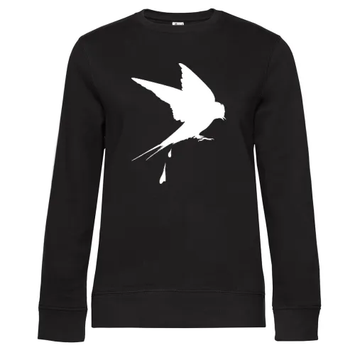 Scheißende Schwalbe Sweat Frauen Queen Crew Neck