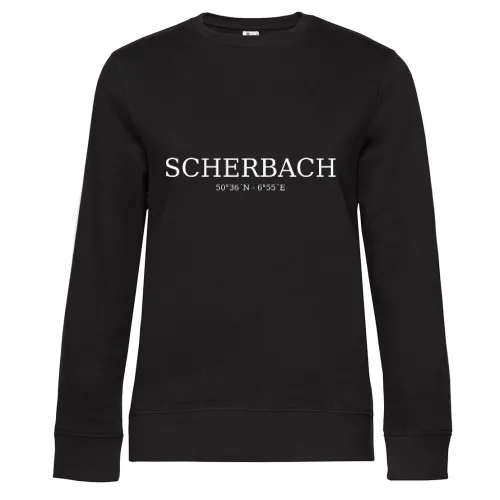 Scherbach Koordinaten Sweat Frauen Queen Crew Neck