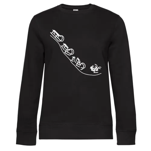 Schlittenabfahrt Sweat Frauen Queen Crew Neck