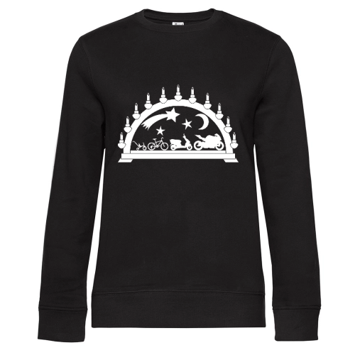 Schwibbogen Motorrad Evolution Frauen Sweat Schwibbogen Motorrad Evolution Sweat