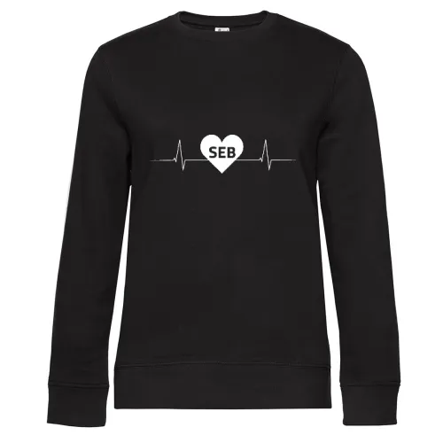 Sebnitz SEB Nummernschild Herzschlag Frauen Sweat Sebnitz SEB Nummernschild Herzschlag Sweat