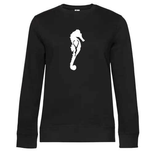 Seepferdchen Taucher Freitaucher Seepferd Sweat Frauen Queen Crew Neck