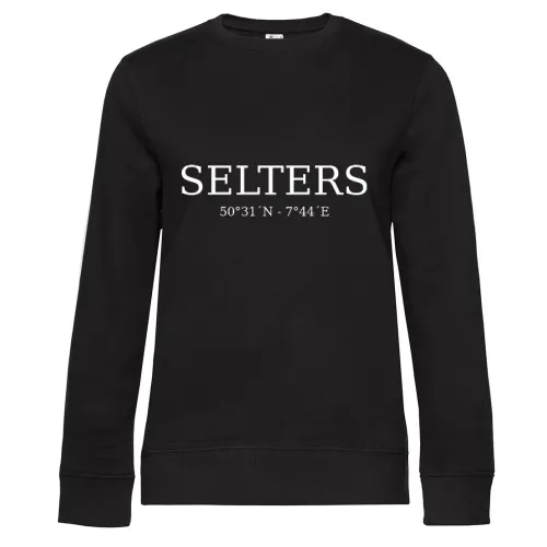 Selters Koordinaten Sweat Frauen Queen Crew Neck