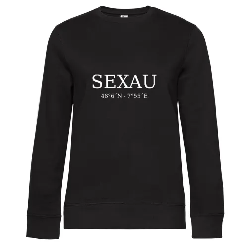 Sexau Koordinaten Sweat Frauen Queen Crew Neck