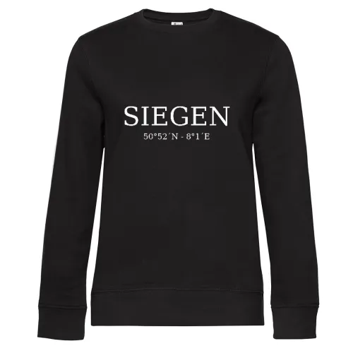 Siegen Koordinaten Sweat Frauen Queen Crew Neck