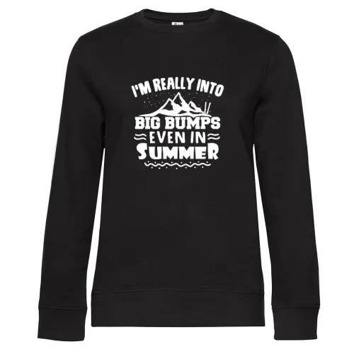 Ski Skifahrer Mag Große Hügel Skifahren Skiurlaub Sweat Frauen Queen Crew Neck