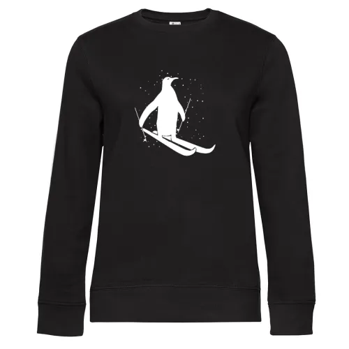 Skifahrer Pinguin Apres Ski Skiurlaub Skipiste Sweat