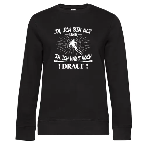 Skifahrer Ski Opa, Vater hat es drauf Sweat Frauen Queen Crew Neck