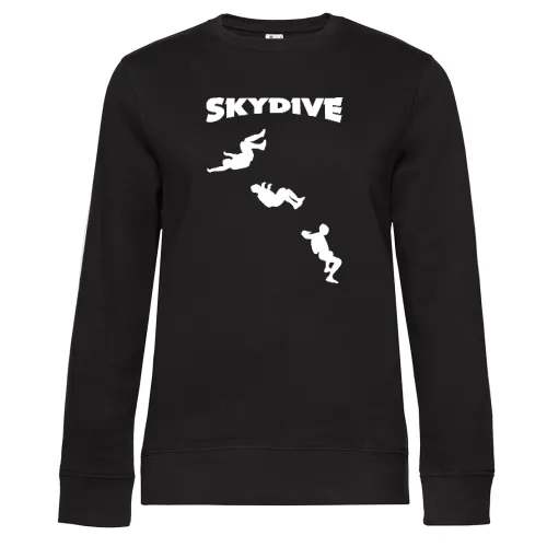 Skydive Sitfly Evolution Sitting Freefly Sweat Frauen Queen Crew Neck