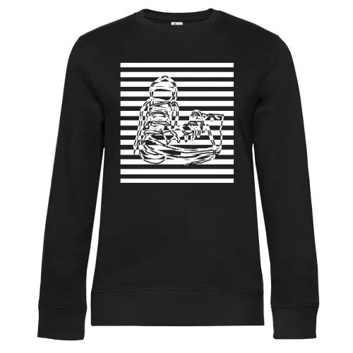 Sneaker gestreift Sweat Frauen Queen Crew Neck
