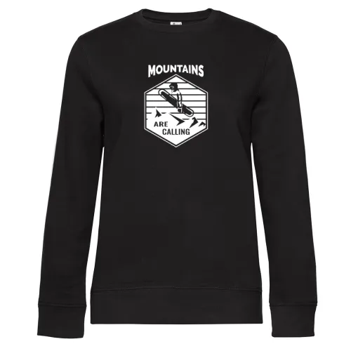 Snowboard Mountains are calling - Snowboarder Sweat Frauen Queen Crew Neck