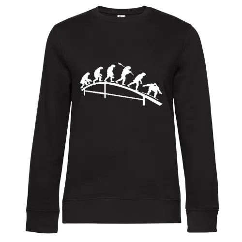 Snowboarder Evolution Rail Box Sweat Frauen Queen Crew Neck