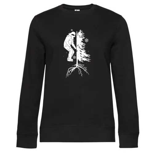Snowboarder Off Piste Baum Snowboarden Boarder Frauen Sweat Snowboarder Off Piste Baum Snowboarden Boarder Sweat
