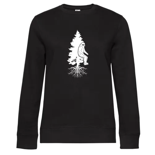 Snowboarder Off Piste Baum Snowboarden Boarder Sweat Frauen Queen Crew Neck