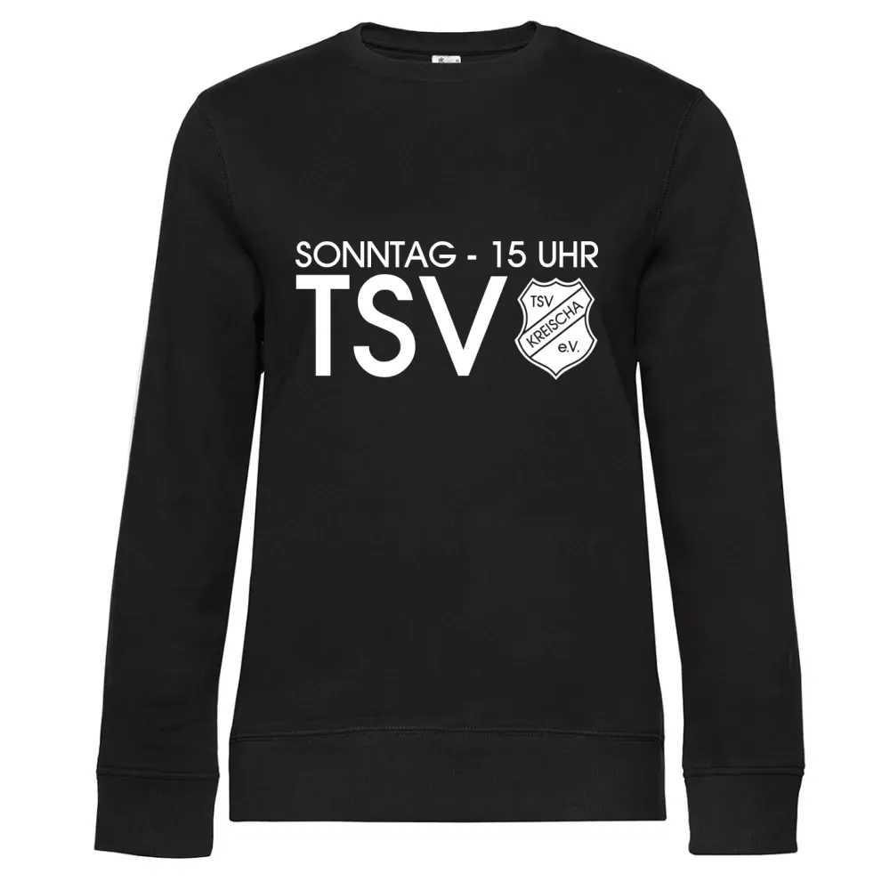  Frauen Sweat mit Aufdruck 'Sonntag 15 Uhr TSV Kreischa'