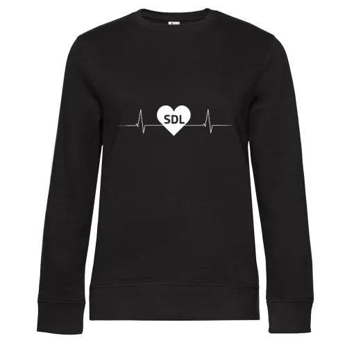 Stendal SDL Nummernschild Herzschlag Sweat Frauen Queen Crew Neck