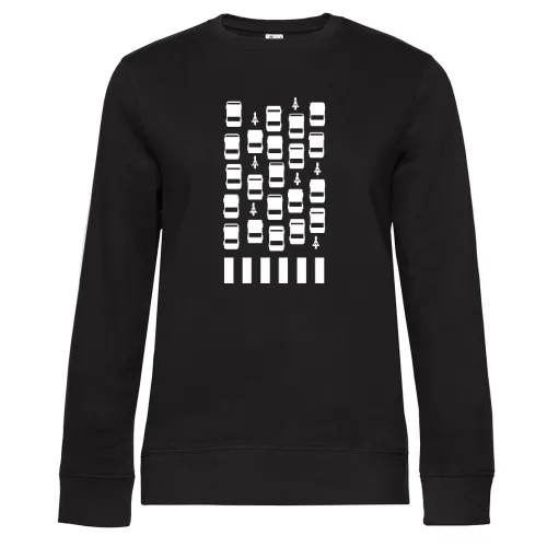 Straßeverkehr vor Zebrastreifen Icons Sweat