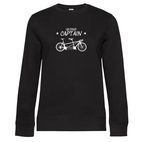 Tandem Bicycle Second Captain Sweat Frauen Queen Crew Neck