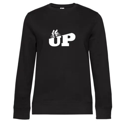 Tandem Fahrrad Bergetappe - UP Sweat Frauen Queen Crew Neck