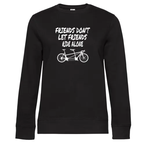 Tandem Fahrrad Biker Freundschaft Sweat Frauen Queen Crew Neck