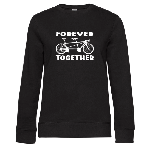 Tandem Fahrrad Forever Together Radfahrer Tandem Sweat Frauen Queen Crew Neck