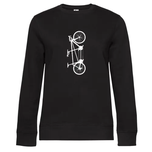 Tandem Fahrrad vertikal hochkant Sweat Frauen Queen Crew Neck