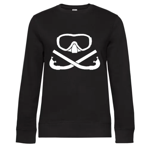 Taucherbrille mit gekreuzten Schnorchel Frauen Sweat