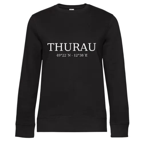 Thurau Koordinaten Sweat Frauen Queen Crew Neck