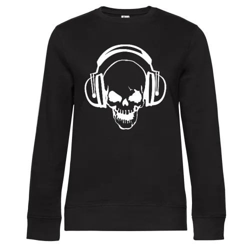 Totenkopf mit Kopfhörer Sweat