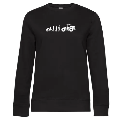 Traktor K700 Trecker Bauer Landwirt Evolution Sweat Frauen Queen Crew Neck