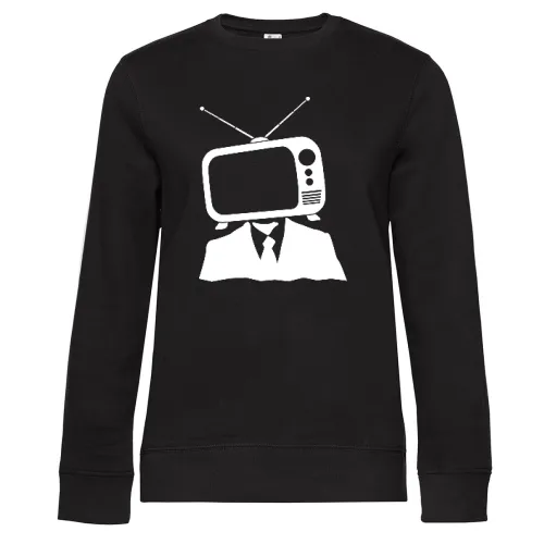 TV Kopf Sweat Frauen Queen Crew Neck